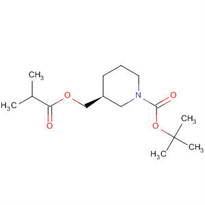 140645-97-2  1-Piperidinecarboxylic acid, 3-[(2-methyl-1-oxopropoxy)methyl]-,1,1-dimethylethyl ester, (S)-