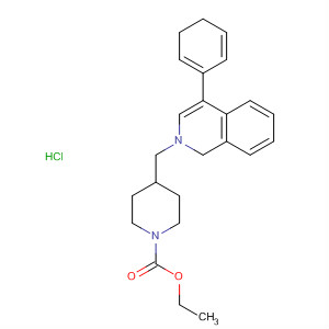 140646-68-0  1-Piperidinecarboxylic acid,4-[(3,4-dihydro-4-phenyl-2(1H)-isoquinolinyl)methyl]-, ethyl ester,monohydrochloride
