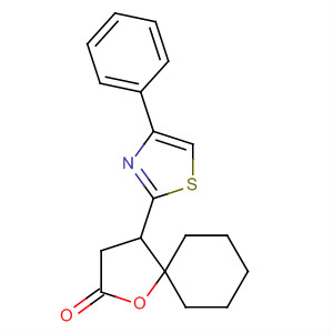 140650-88-0  1-Oxaspiro[4.5]decan-2-one, 4-(4-phenyl-2-thiazolyl)-