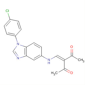 140665-76-5  2,4-Pentanedione,3-[[[1-(4-chlorophenyl)-1H-benzimidazol-5-yl]amino]methylene]-