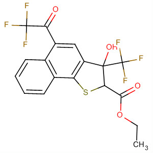 140666-91-7  Naphtho[1,2-b]thiophene-2-carboxylic acid,2,3-dihydro-3-hydroxy-5-(trifluoroacetyl)-3-(trifluoromethyl)-, ethyl ester