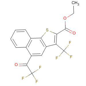 140666-92-8  Naphtho[1,2-b]thiophene-2-carboxylic acid,5-(trifluoroacetyl)-3-(trifluoromethyl)-, ethyl ester