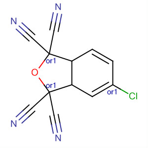 140668-84-4  1,1,3,3-Isobenzofurantetracarbonitrile, 5-chloro-3a,7a-dihydro-, cis-