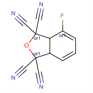 140668-85-5  1,1,3,3-Isobenzofurantetracarbonitrile, 4-fluoro-3a,7a-dihydro-, cis-