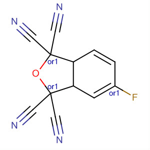 140668-86-6  1,1,3,3-Isobenzofurantetracarbonitrile, 5-fluoro-3a,7a-dihydro-, cis-