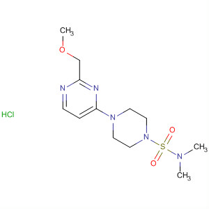 140687-49-6  1-Piperazinesulfonamide,4-[2-(methoxymethyl)-4-pyrimidinyl]-N,N-dimethyl-, monohydrochloride