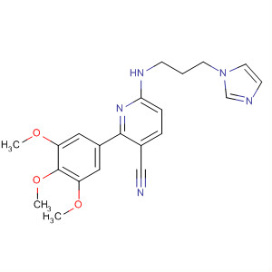 140692-66-6  3-Pyridinecarbonitrile,6-[[3-(1H-imidazol-1-yl)propyl]amino]-2-(3,4,5-trimethoxyphenyl)-