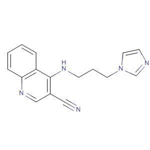 140692-91-7  3-Quinolinecarbonitrile, 4-[[3-(1H-imidazol-1-yl)propyl]amino]-