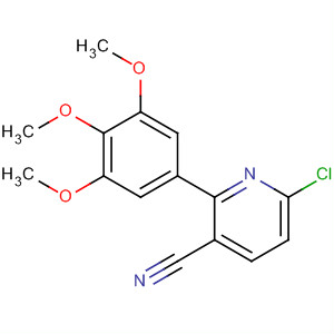 140693-04-5  3-Pyridinecarbonitrile, 6-chloro-2-(3,4,5-trimethoxyphenyl)- 140693-04-5  3-Pyridinecarbonitrile, 6-chloro-2-(3,4,5-trimethoxyphenyl)-