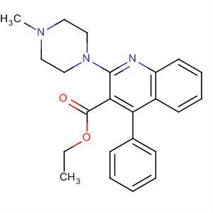 140842-06-4  3-Quinolinecarboxylic acid, 2-(4-methyl-1-piperazinyl)-4-phenyl-, ethylester