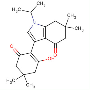 140846-14-6  4H-Indol-4-one,1,5,6,7-tetrahydro-3-(2-hydroxy-4,4-dimethyl-6-oxo-1-cyclohexen-1-yl)-6,6-dimethyl-1-(1-methylethyl)-