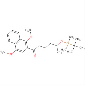 140860-69-1  1-Hexanone,1-(1,4-dimethoxy-2-naphthalenyl)-5-[[(1,1-dimethylethyl)dimethylsilyl]oxy]-