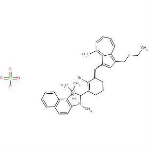 140865-80-1  1H-Benz[e]indolium,2-[2-bromo-3-[(3-butyl-8-methyl-1-azulenyl)methylene]-1-cyclohexen-1-yl]-1,1,3-trimethyl-, perchlorate