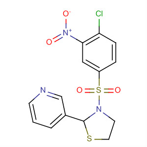 140893-43-2  Thiazolidine, 3-[(4-chloro-3-nitrophenyl)sulfonyl]-2-(3-pyridinyl)-
