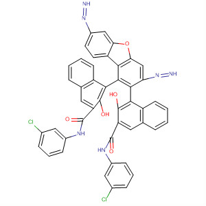 140898-89-1  2-Naphthalenecarboxamide,4,4'-[3,7-dibenzofurandiylbis(azo)]bis[N-(3-chlorophenyl)-3-hydroxy-