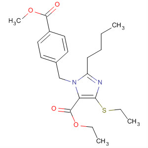 140916-82-1  1H-Imidazole-5-carboxylic acid,2-butyl-4-(ethylthio)-1-[[4-(methoxycarbonyl)phenyl]methyl]-, ethyl ester