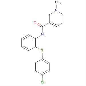 140922-32-3  3-Pyridinecarboxamide,N-[2-[(4-chlorophenyl)thio]phenyl]-1,2,5,6-tetrahydro-1-methyl-