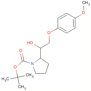 140942-82-1  1-Pyrrolidinecarboxylic acid, 2-[1-hydroxy-2-(4-methoxyphenoxy)ethyl]-,1,1-dimethylethyl ester