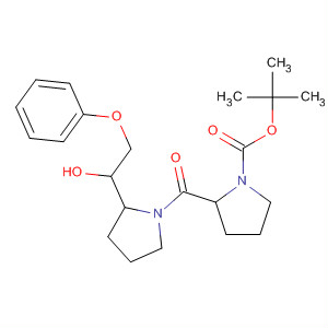 140942-86-5  1-Pyrrolidinecarboxylic acid,2-[[2-(1-hydroxy-2-phenoxyethyl)-1-pyrrolidinyl]carbonyl]-,1,1-dimethylethyl ester