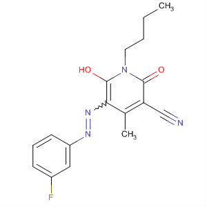 141061-76-9  3-Pyridinecarbonitrile,1-butyl-5-[(3-fluorophenyl)azo]-1,2-dihydro-6-hydroxy-4-methyl-2-oxo-