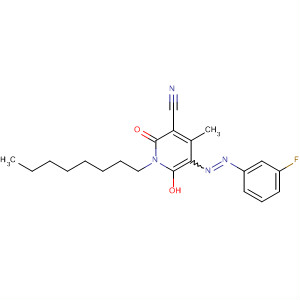 141061-78-1  3-Pyridinecarbonitrile,5-[(3-fluorophenyl)azo]-1,2-dihydro-6-hydroxy-4-methyl-1-octyl-2-oxo-