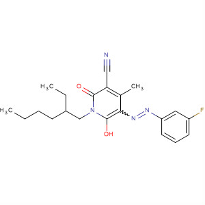 141061-79-2  3-Pyridinecarbonitrile,1-(2-ethylhexyl)-5-[(3-fluorophenyl)azo]-1,2-dihydro-6-hydroxy-4-methyl-2-oxo-