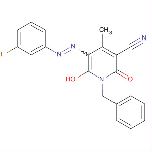 141061-81-6  3-Pyridinecarbonitrile,5-[(3-fluorophenyl)azo]-1,2-dihydro-6-hydroxy-4-methyl-2-oxo-1-(phenylmethyl)-