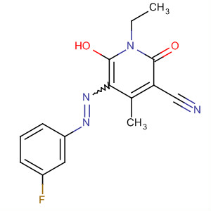 141061-86-1  3-Pyridinecarbonitrile,1-ethyl-5-[(3-fluorophenyl)azo]-1,2-dihydro-6-hydroxy-4-methyl-2-oxo-