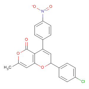 141076-51-9  2H,5H-Pyrano[4,3-b]pyran-5-one,2-(4-chlorophenyl)-7-methyl-4-(4-nitrophenyl)-