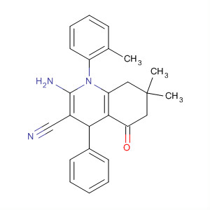 141076-59-7  3-Quinolinecarbonitrile,2-amino-1,4,5,6,7,8-hexahydro-7,7-dimethyl-1-(2-methylphenyl)-5-oxo-4-phenyl-