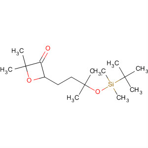 141081-53-0  3-Oxetanone,4-[3-[[(1,1-dimethylethyl)dimethylsilyl]oxy]-3-methylbutyl]-2,2-dimethyl-