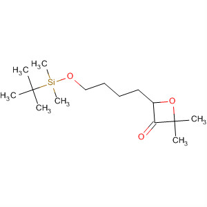 141081-60-9  3-Oxetanone,4-[4-[[(1,1-dimethylethyl)dimethylsilyl]oxy]butyl]-2,2-dimethyl-