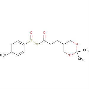 141081-72-3  2-Butanone,4-(2,2-dimethyl-1,3-dioxan-5-yl)-1-[(4-methylphenyl)sulfinyl]-, (R)-