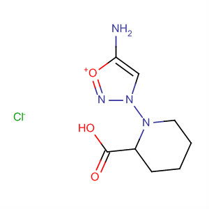 141102-35-4  1,2,3-Oxadiazolium, 5-amino-3-(2-carboxy-1-piperidinyl)-, chloride