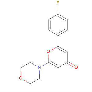141106-93-6  4H-Pyran-4-one, 2-(4-fluorophenyl)-6-(4-morpholinyl)-