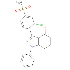 141125-58-8  4H-Indazol-4-one,3-[2-chloro-4-(methylsulfonyl)phenyl]-1,5,6,7-tetrahydro-1-phenyl-