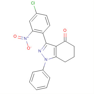 141125-65-7  4H-Indazol-4-one,3-(4-chloro-2-nitrophenyl)-1,5,6,7-tetrahydro-1-phenyl-