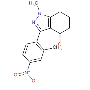 141125-71-5  4H-Indazol-4-one,1,5,6,7-tetrahydro-1-methyl-3-(2-methyl-4-nitrophenyl)-