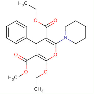139884-11-0  4H-Pyran-3,5-dicarboxylic acid, 2-ethoxy-4-phenyl-6-(1-piperidinyl)-,3-ethyl 5-methyl ester