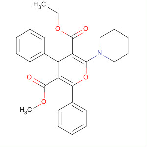 139884-14-3  4H-Pyran-3,5-dicarboxylic acid, 2,4-diphenyl-6-(1-piperidinyl)-, 3-ethyl5-methyl ester