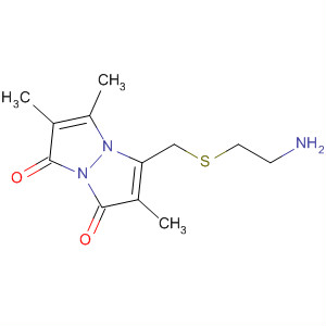 139915-44-9  1H,7H-Pyrazolo[1,2-a]pyrazole-1,7-dione,3-[[(2-aminoethyl)thio]methyl]-2,5,6-trimethyl-