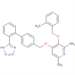 139958-29-5  Pyridine,2,6-dimethyl-3-[(2-methylphenyl)methoxy]-4-[[2'-(1H-tetrazol-5-yl)[1,1'-biphenyl]-4-yl]methoxy]-
