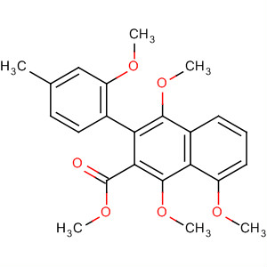 139976-09-3  2-Naphthalenecarboxylic acid,1,4,8-trimethoxy-3-(2-methoxy-4-methylphenyl)-, methyl ester