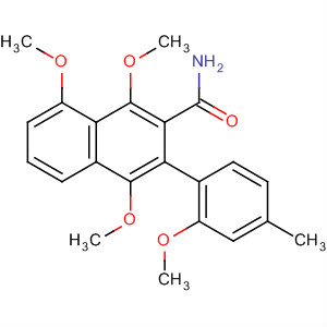 139976-11-7  2-Naphthalenecarboxamide,1,4,8-trimethoxy-3-(2-methoxy-4-methylphenyl)-