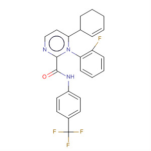 139991-39-2  3-Pyridazinecarboxamide,1-(2-fluorophenyl)-1,4,5,6-tetrahydro-6-phenyl-N-[4-(trifluoromethyl)phenyl]-
