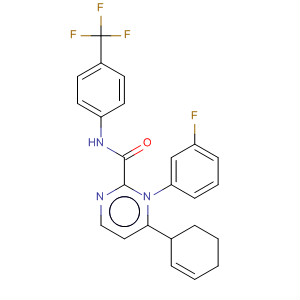 139991-47-2  3-Pyridazinecarboxamide,1-(3-fluorophenyl)-1,4,5,6-tetrahydro-6-phenyl-N-[4-(trifluoromethyl)phenyl]-