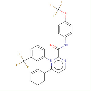 139991-60-9  3-Pyridazinecarboxamide,1,4,5,6-tetrahydro-6-phenyl-N-[4-(trifluoromethoxy)phenyl]-1-[3-(trifluoromethyl)phenyl]-