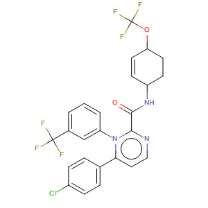139991-76-7  3-Pyridazinecarboxamide,6-(4-chlorophenyl)-1,4,5,6-tetrahydro-N-[4-(trifluoromethoxy)phenyl]-1-[3-(trifluoromethyl)phenyl]-