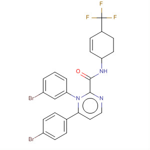 139991-82-5  3-Pyridazinecarboxamide,1-(3-bromophenyl)-6-(4-bromophenyl)-1,4,5,6-tetrahydro-N-[4-(trifluoromethyl)phenyl]-