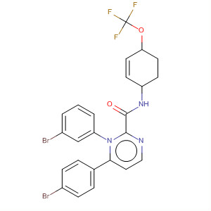139991-83-6  3-Pyridazinecarboxamide,1-(3-bromophenyl)-6-(4-bromophenyl)-1,4,5,6-tetrahydro-N-[4-(trifluoromethoxy)phenyl]-